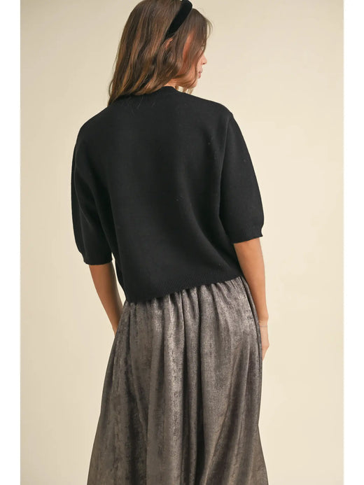 Short Sleeve Sweater Top