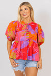 Tropical Knot Tie Top