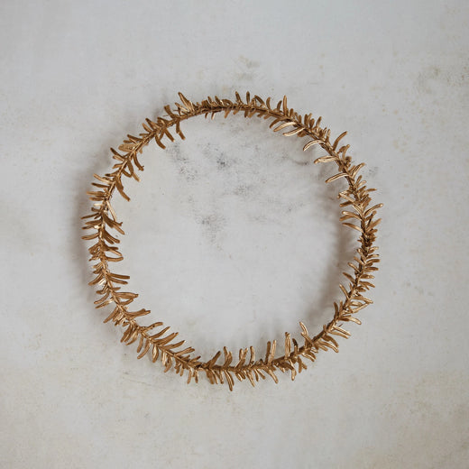 11" Round Faux Leaves Wreath