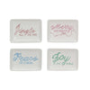 Stoneware Dish w/ Holiday Saying