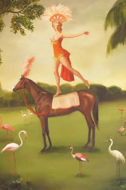 Tallulah Shaw Rehearses Art Print - 8.5" X 11"