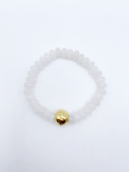 Rondelle Gemstone Ball Bracelet