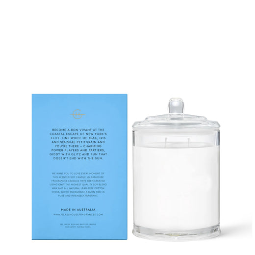 13.4 oz, The Hamptons Glasshouse Candle