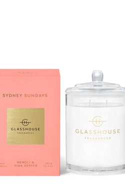 13.4 oz, Sydney Sundays Glasshouse Candle