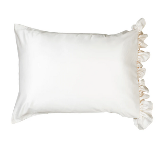 Silky Pillowcase with Ruffle