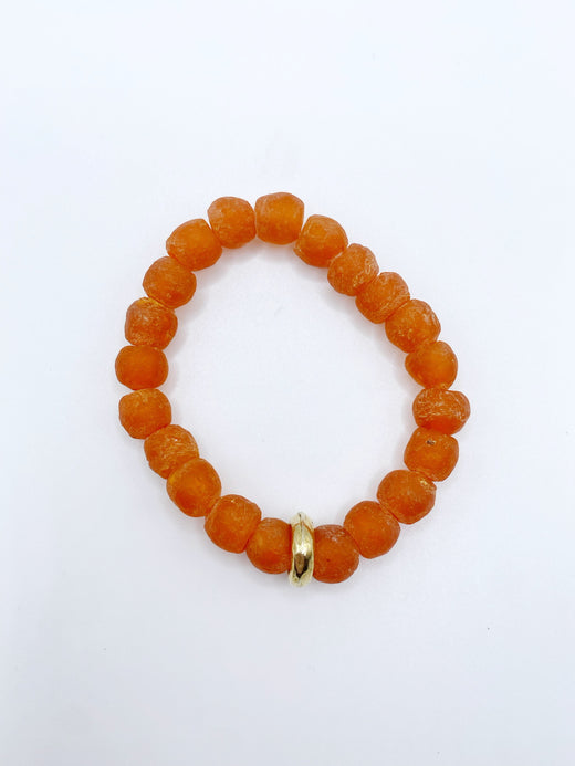 Glass Washer Bead Bracelet