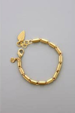 David Aubrey Tube Brass Bracelet