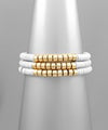 Set of 3 Rubber Disc Bracelets