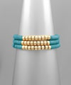 Set of 3 Rubber Disc Bracelets