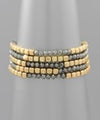 Glass & Metal Bead Bracelet