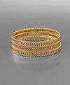 3 Row Chain Bangle Set