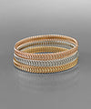 3 Row Chain Bangle Set