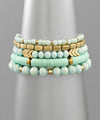 Chevron & Multi Bead Bracelet
