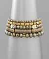 Chevron & Multi Bead Bracelet