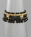 Chevron & Multi Bead Bracelet