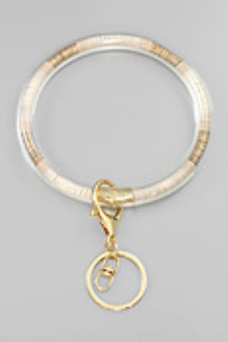 Silicone Seed Key Ring Bracelet