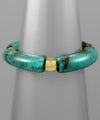Acrylic Tube & Metal Multiple Circle Bracelet
