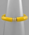 Acrylic Tube & Metal Multiple Circle Bracelet