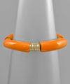 Acrylic Tube & Metal Multiple Circle Bracelet