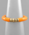 Acrylic & Metal Disks Bracelet