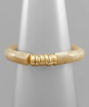 Acrylic & Metal Disks Bracelet