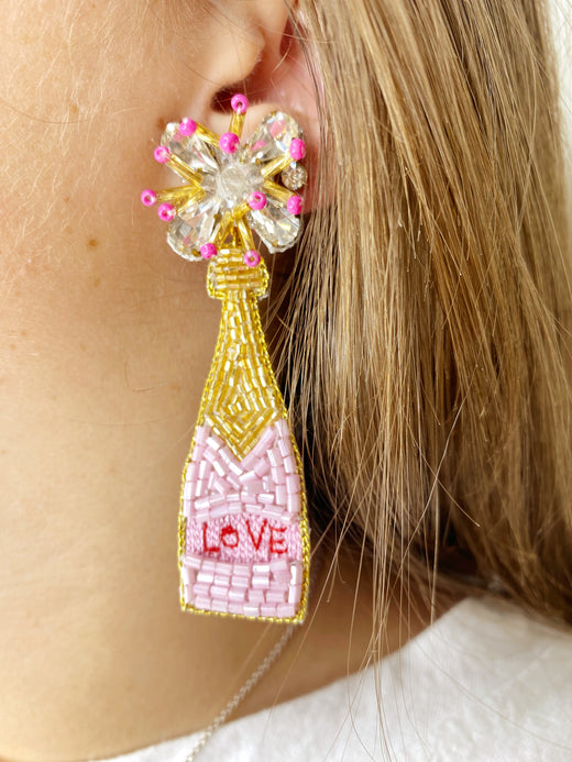 Champagne Love Boozy Earrings