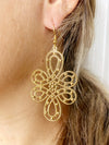 Brass Geometric Shape Earrings