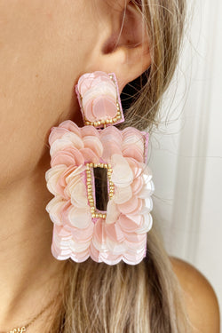 Sequin Rectangle Earrings