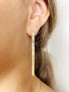 Gold Flake Circle Acrylic Hoops
