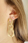 Oval Chain Drop Earrings