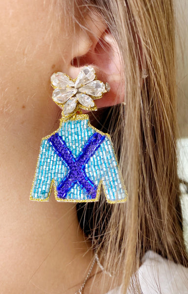 Derby Jockey Silks Earrings X – Lulubelles Boutique