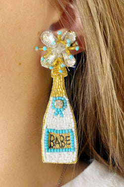 Champagne Babe Boozy Earrings