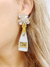 Champagne I Do Boozy Earrings