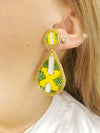 St. X Hand Beaded Earrings