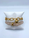 Glass Washer Bead Bracelet