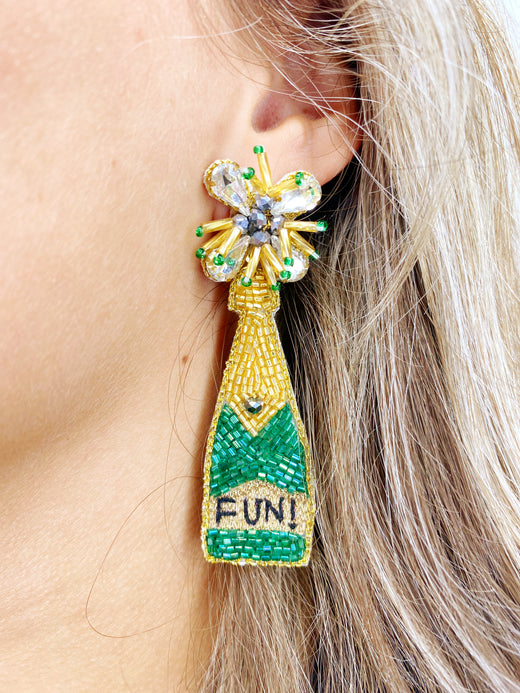 Champagne Fun! Boozy Earrings