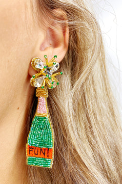 Champagne Fun! Boozy Earrings
