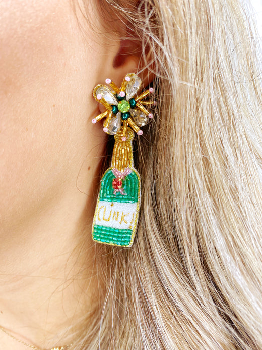 Champagne Clink! Boozy Earrings