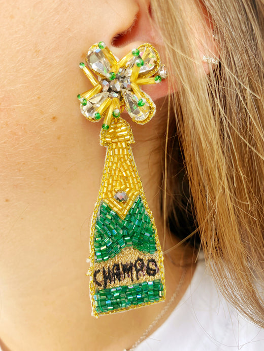 Champagne Champs Boozy Earrings