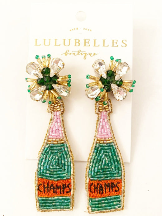 Champagne Champs Boozy Earrings