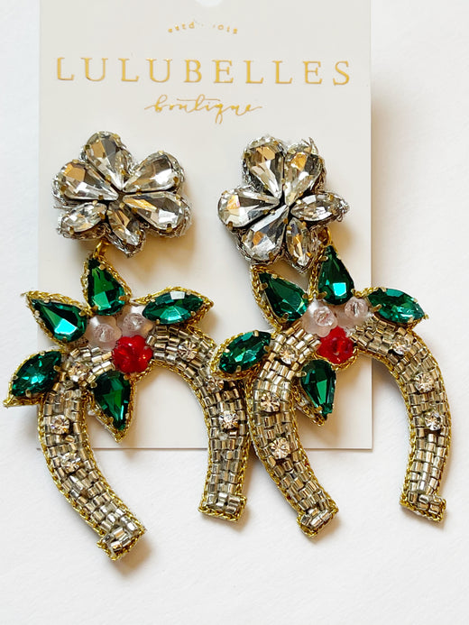Derby Run For The Roses Earring