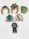 Derby Jockey Silk Lapel Pins
