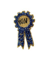Derby Blue Ribbon Lapel Pin