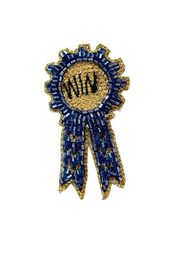 Derby Blue Ribbon Lapel Pin
