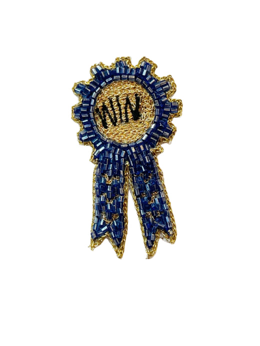 Derby Blue Ribbon Lapel Pin