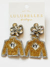 Derby Jockey Silks Earring KY Gold