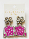 Derby Jockey Silks Earrings Polka Dot