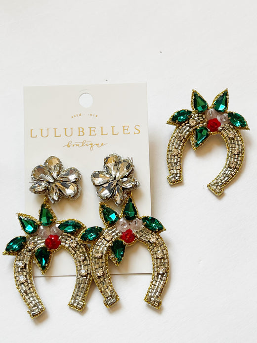 Derby Run For The Roses Earring