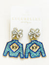 Derby Jockey Silks Earrings Kentucky (KY)