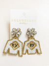 Derby Jockey Silks Earrings Kentucky (KY)